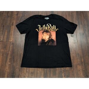 Jelly Roll Shirt Mens XL Black Backroad Baptism‎ Tour 2023 Concert Jesus Tee